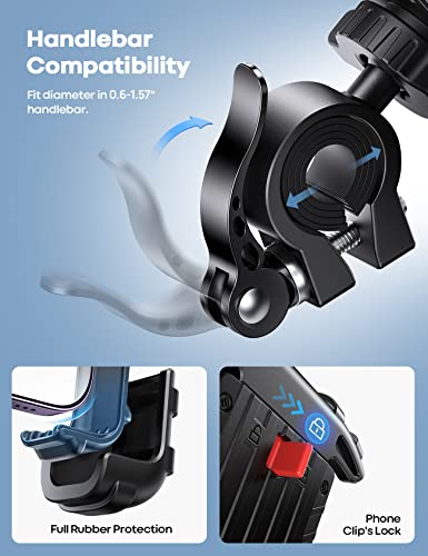 Lamicall 4.7–6.8 Inch Motorcycle Phone Mount
