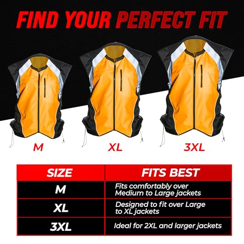 Badass Moto Reflective Vest with Pockets