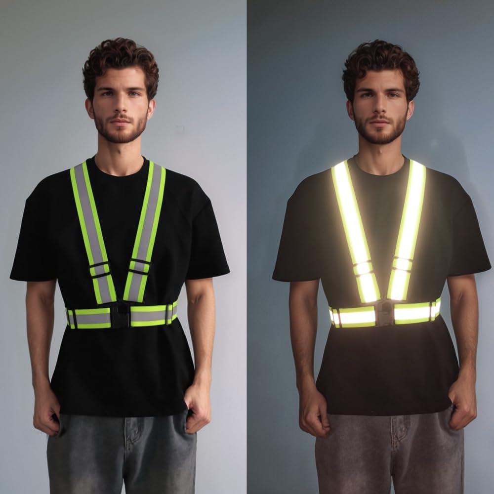 IDOU High-Visibility Reflective Strap Vest