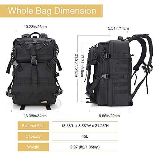 Youngoa 45L Motorcycle Helmet Backpack