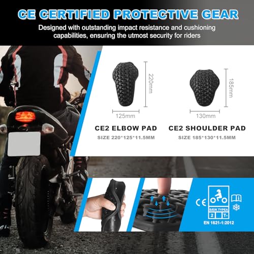 5-Piece Motorcycle Jacket Armor Insert Set