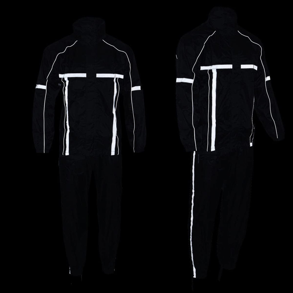 Milwaukee Leather Hi-Vis Motorcycle Rain Suit