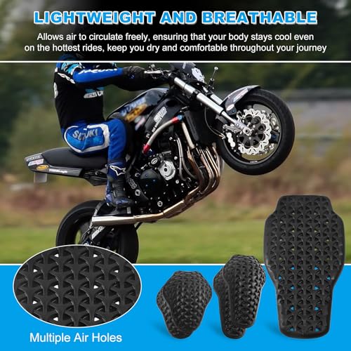 5-Piece Motorcycle Jacket Armor Insert Set