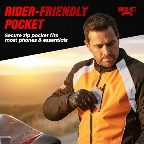 Badass Moto Reflective Vest with Pockets