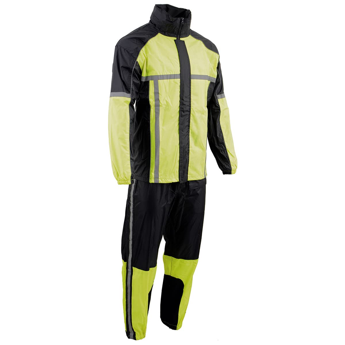 Milwaukee Leather Hi-Vis Motorcycle Rain Suit