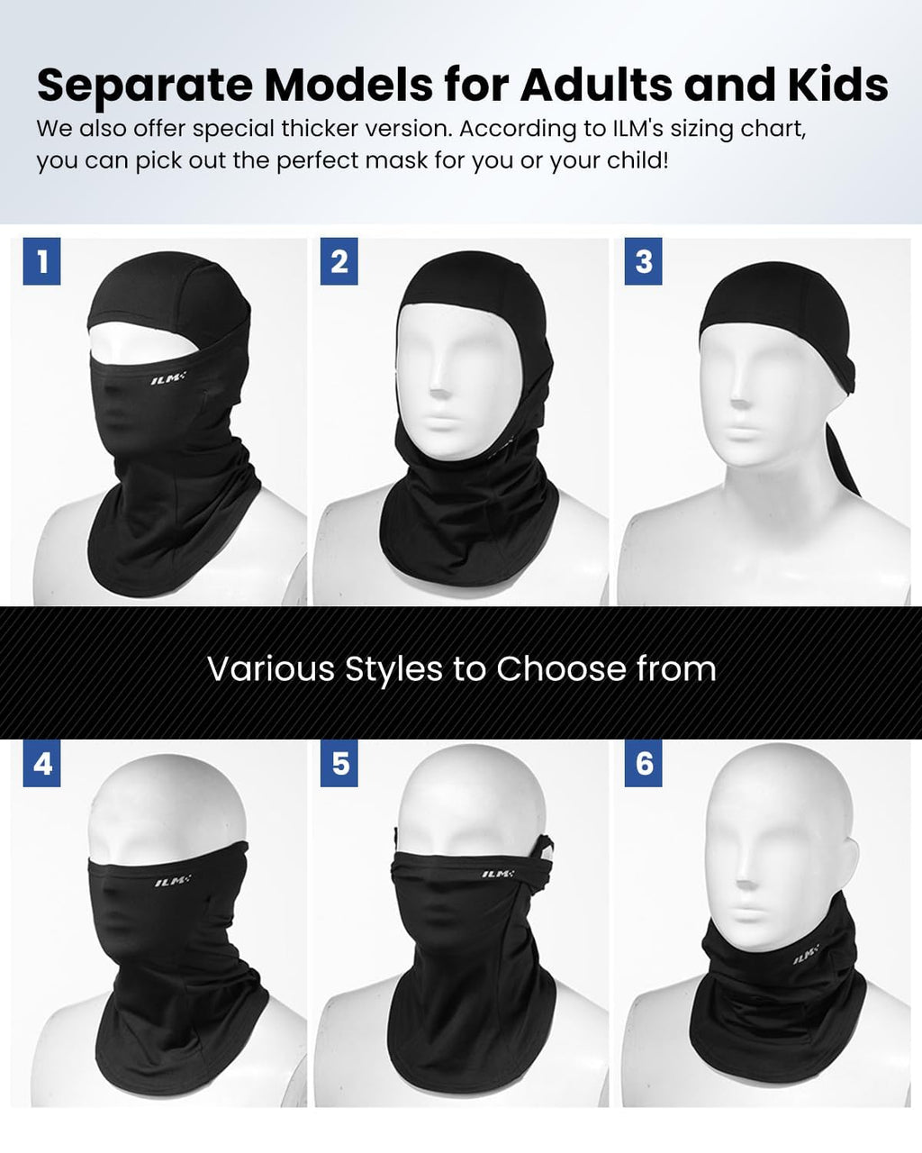 ILM Stretch Motorcycle Balaclava