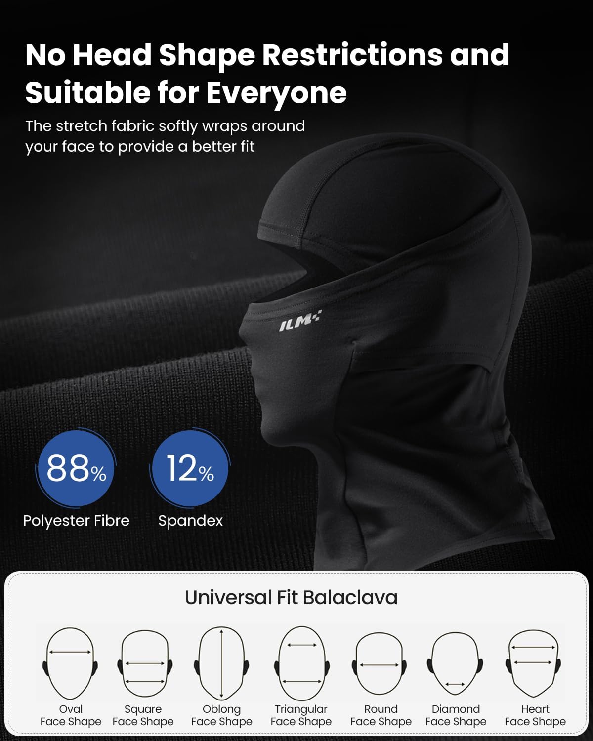 ILM Stretch Motorcycle Balaclava