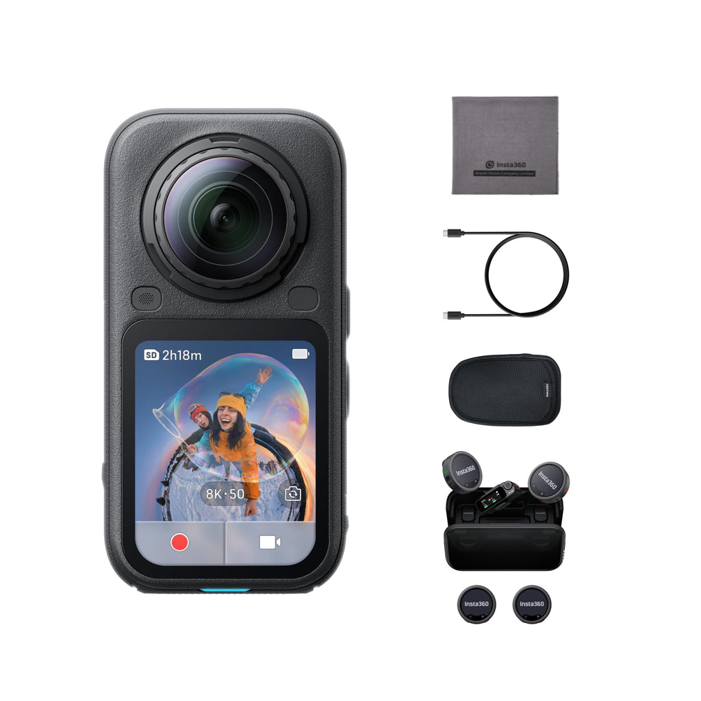 Insta360 X6 Action Camera and Mic Pro Bundle