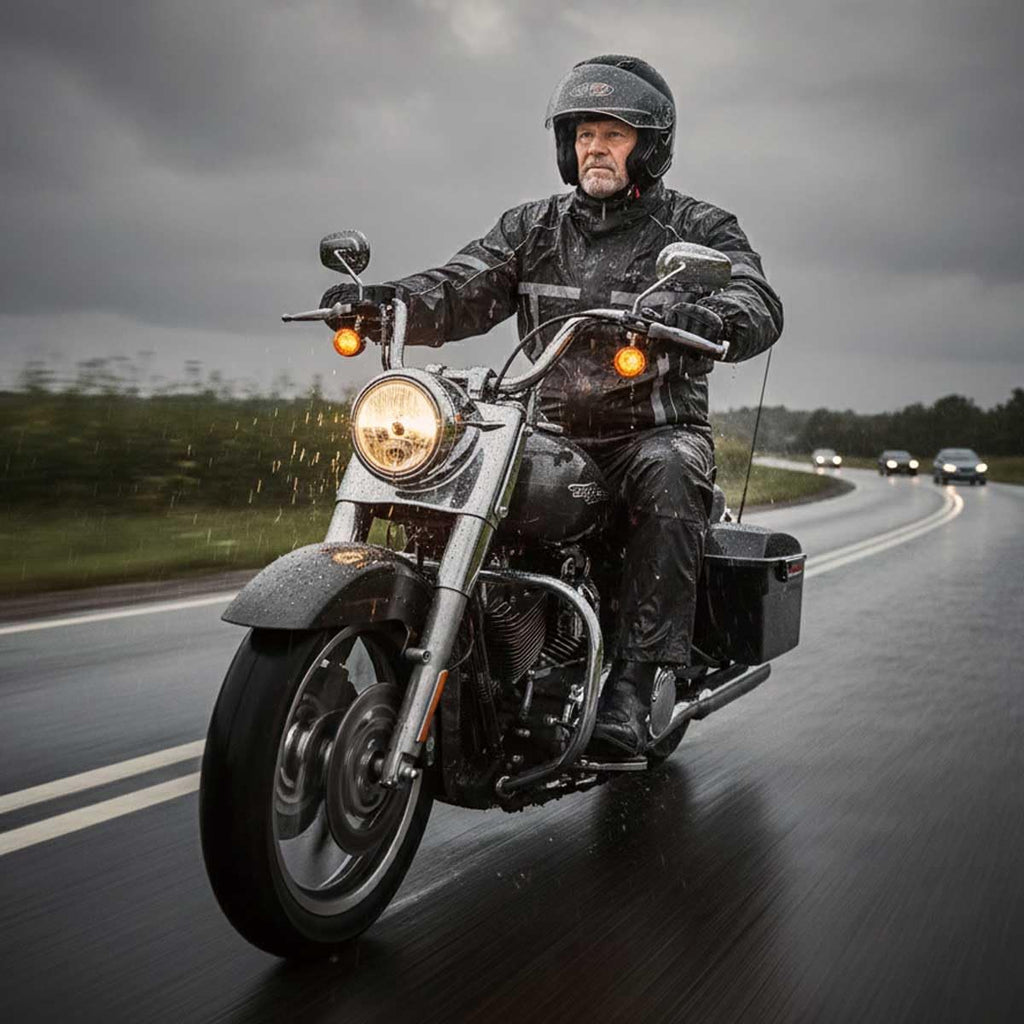 Milwaukee Leather Hi-Vis Motorcycle Rain Suit