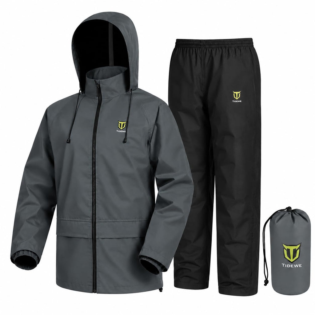 TIDEWE Lightweight Two-Piece Rain Suit