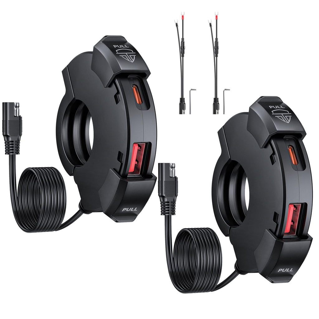 EXTRACTME Slim Dual-USB Motorcycle Charger