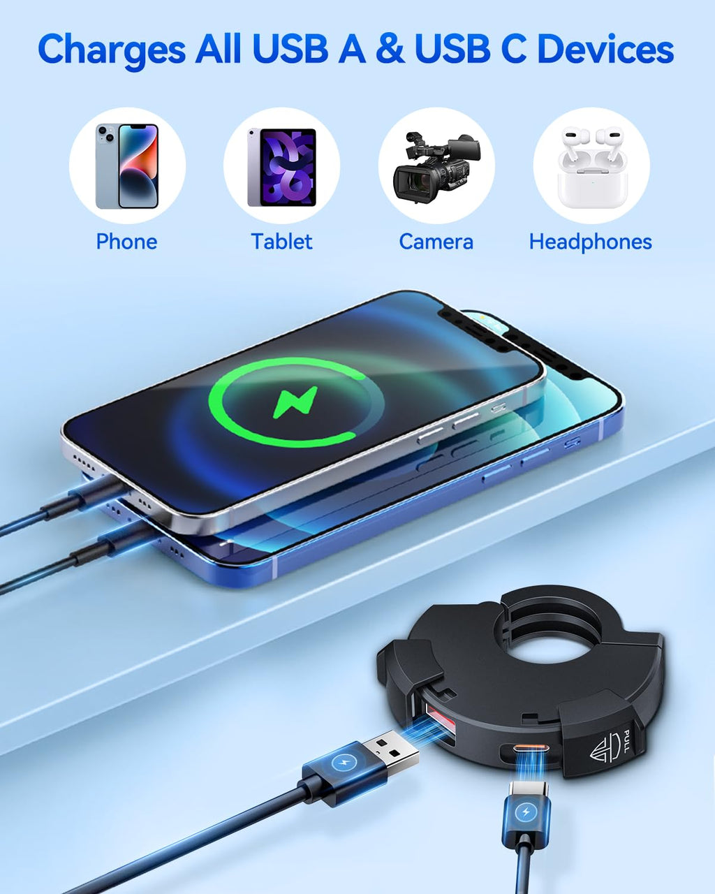 EXTRACTME Slim Dual-USB Motorcycle Charger