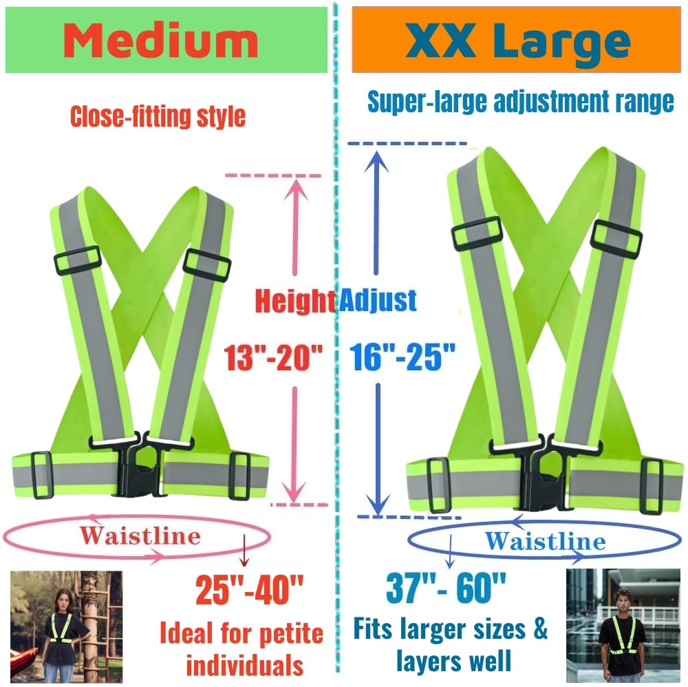 IDOU High-Visibility Reflective Strap Vest