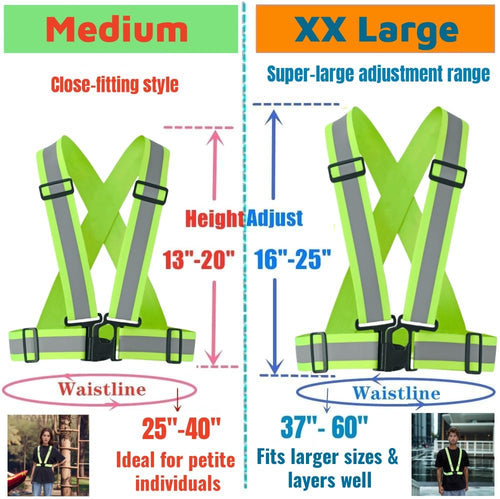 IDOU High-Visibility Reflective Strap Vest