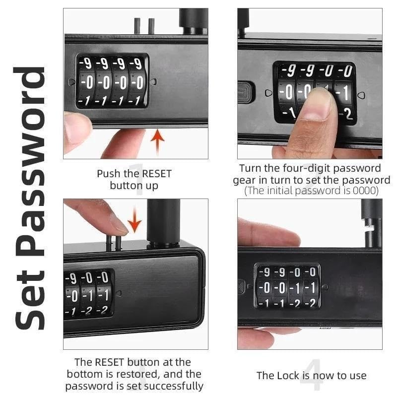 Heavy-Duty Combination Chain Lock