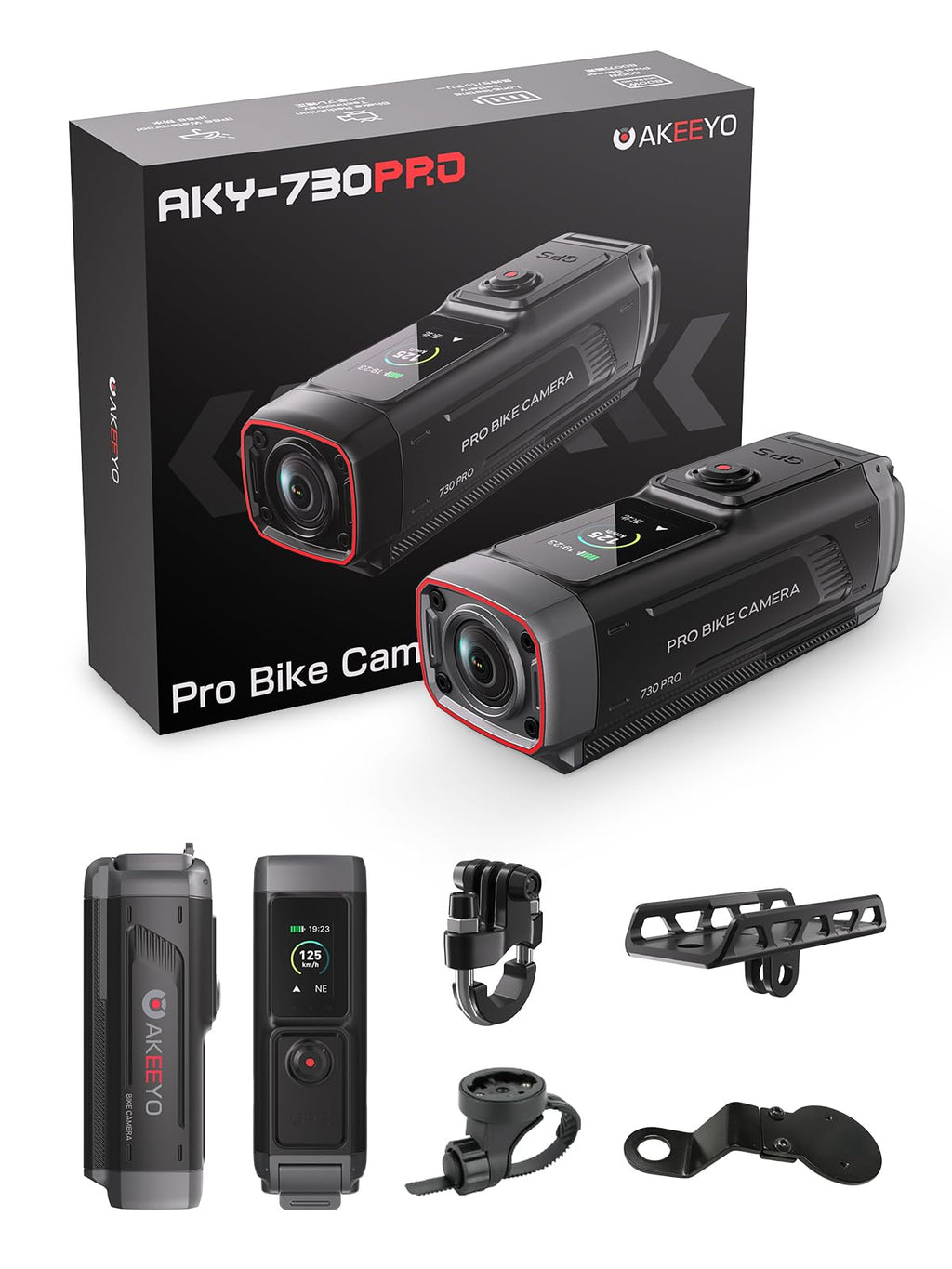 AKEEYO AKY-730Pro 4K Motorcycle Action Camera