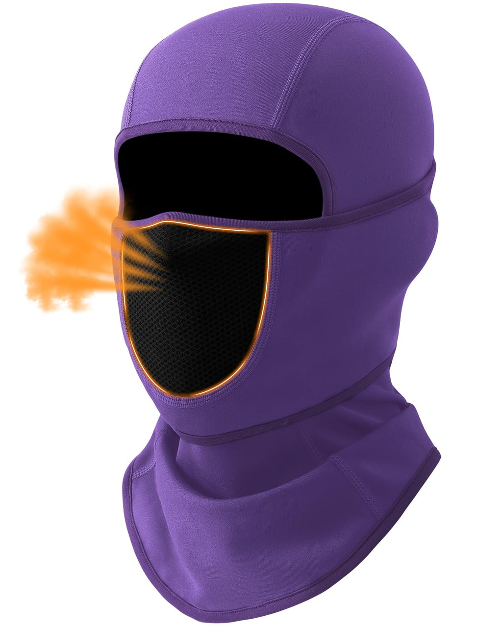 Movable-Face Fleece Motorcycle Balaclava
