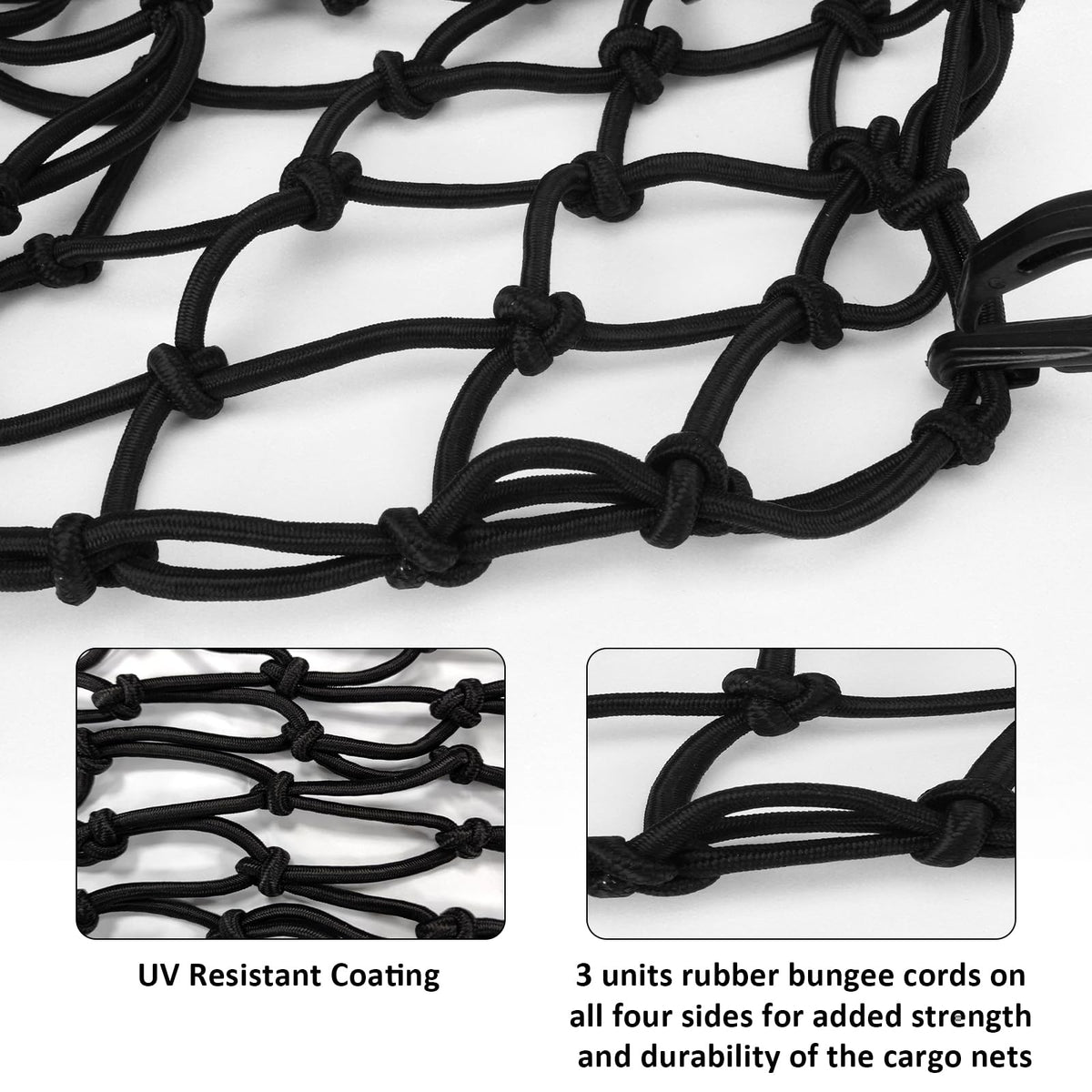 Latex Motorcycle Helmet Cargo Net