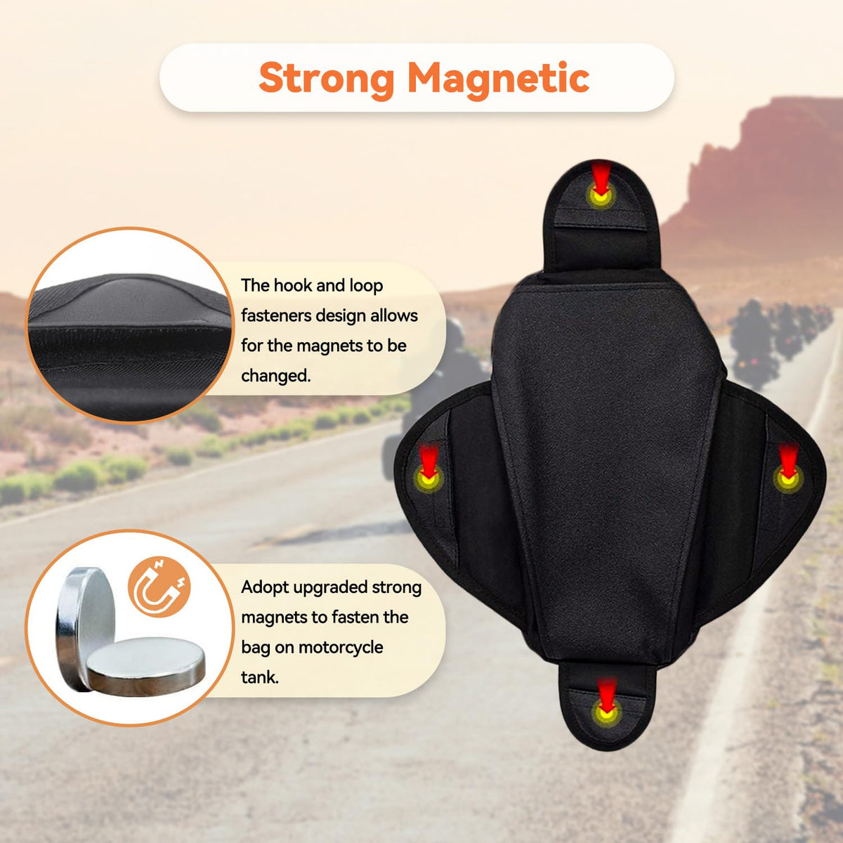 Dracarys Magnetic Motorcycle Tank Bag