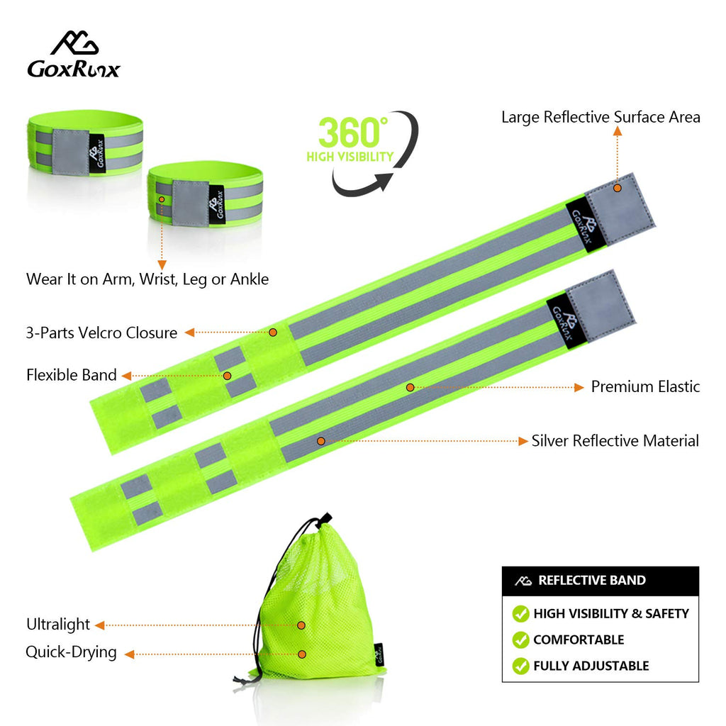 GoxRunx Six-Piece Reflective Band Set