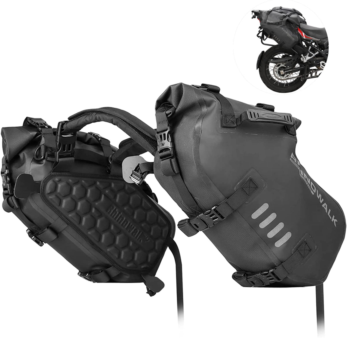 Rhinowalk Waterproof Motorcycle Saddlebags