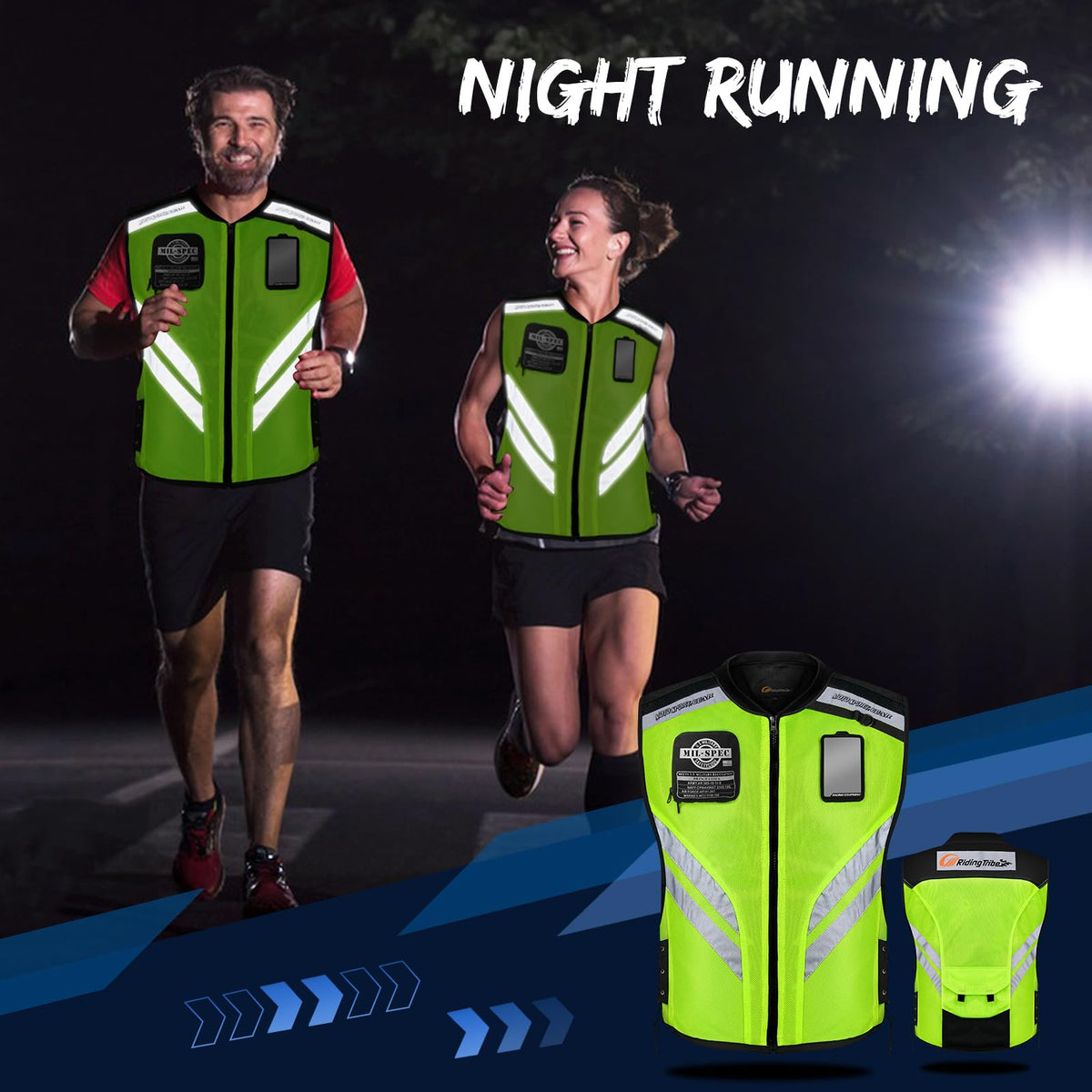 HONTIUS Reflective Motorcycle Safety Vest