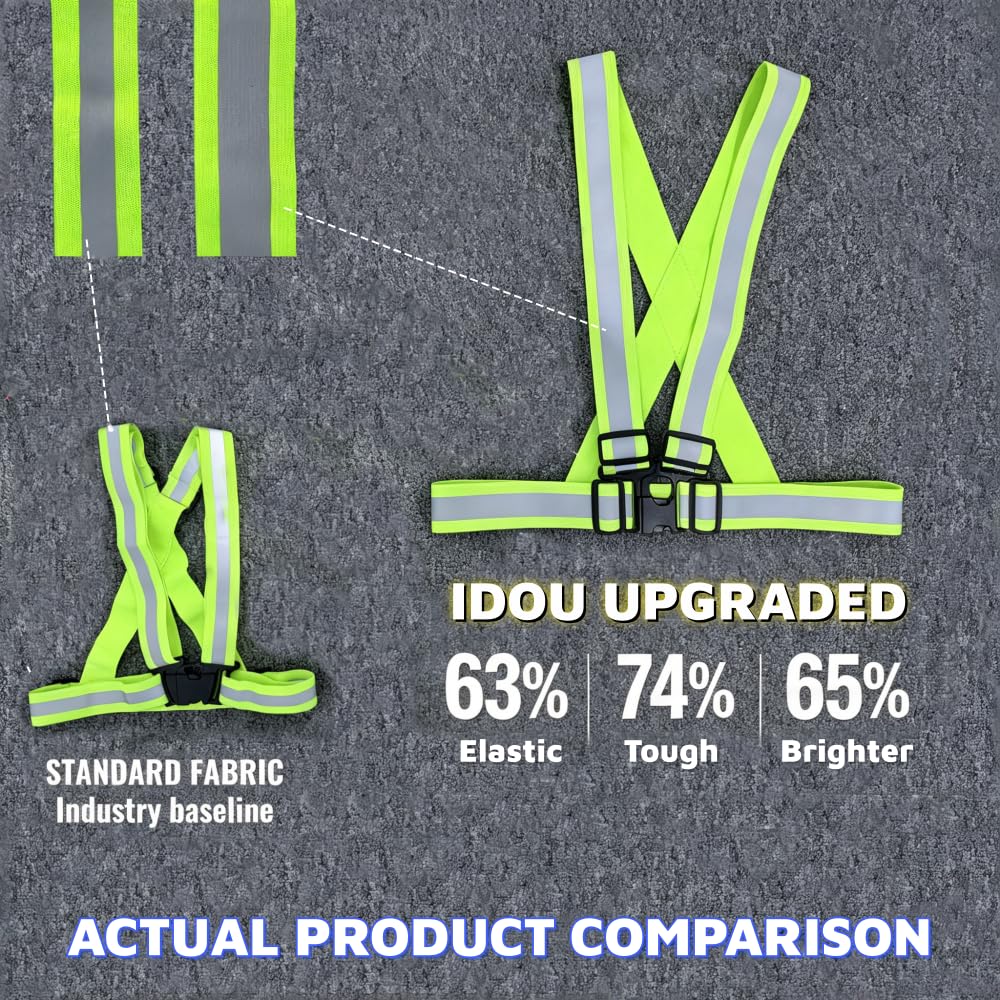 IDOU High-Visibility Reflective Strap Vest