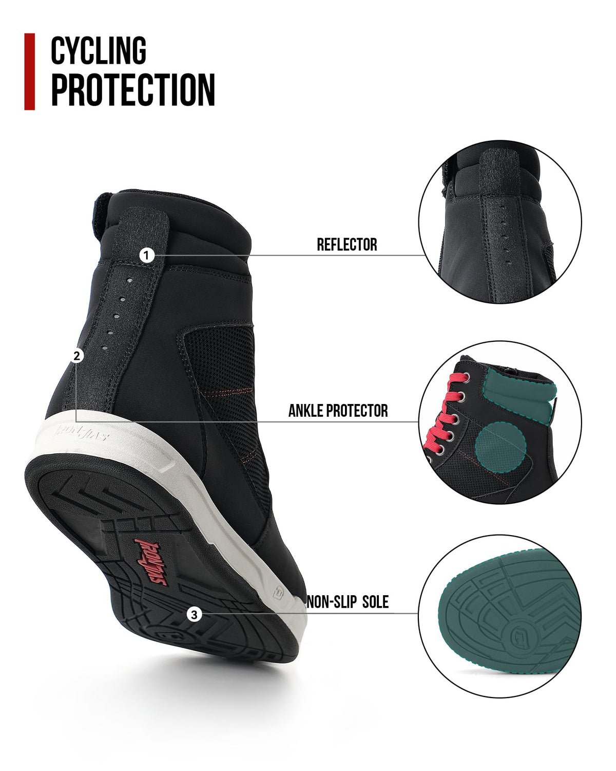 BORLENI Protective Motorcycle Riding Shoes