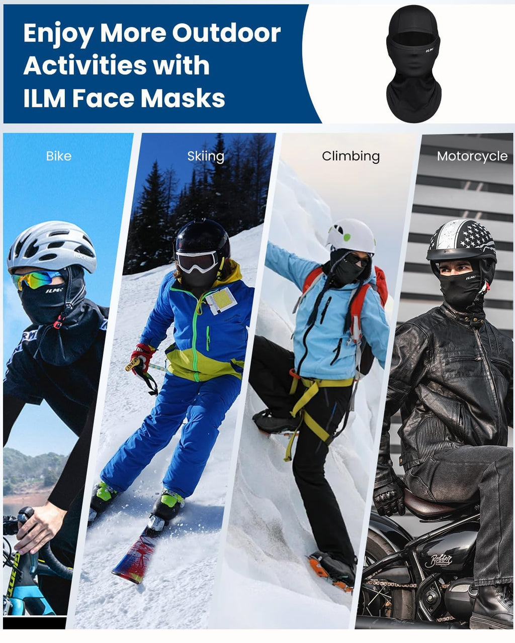 ILM Stretch Motorcycle Balaclava
