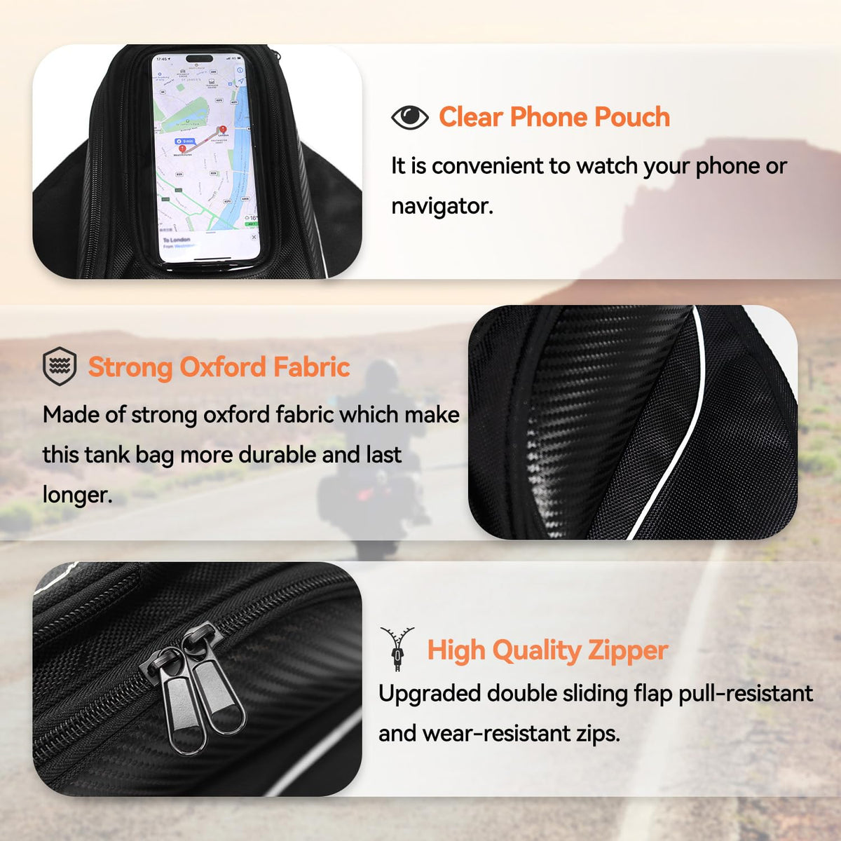 Dracarys Magnetic Motorcycle Tank Bag