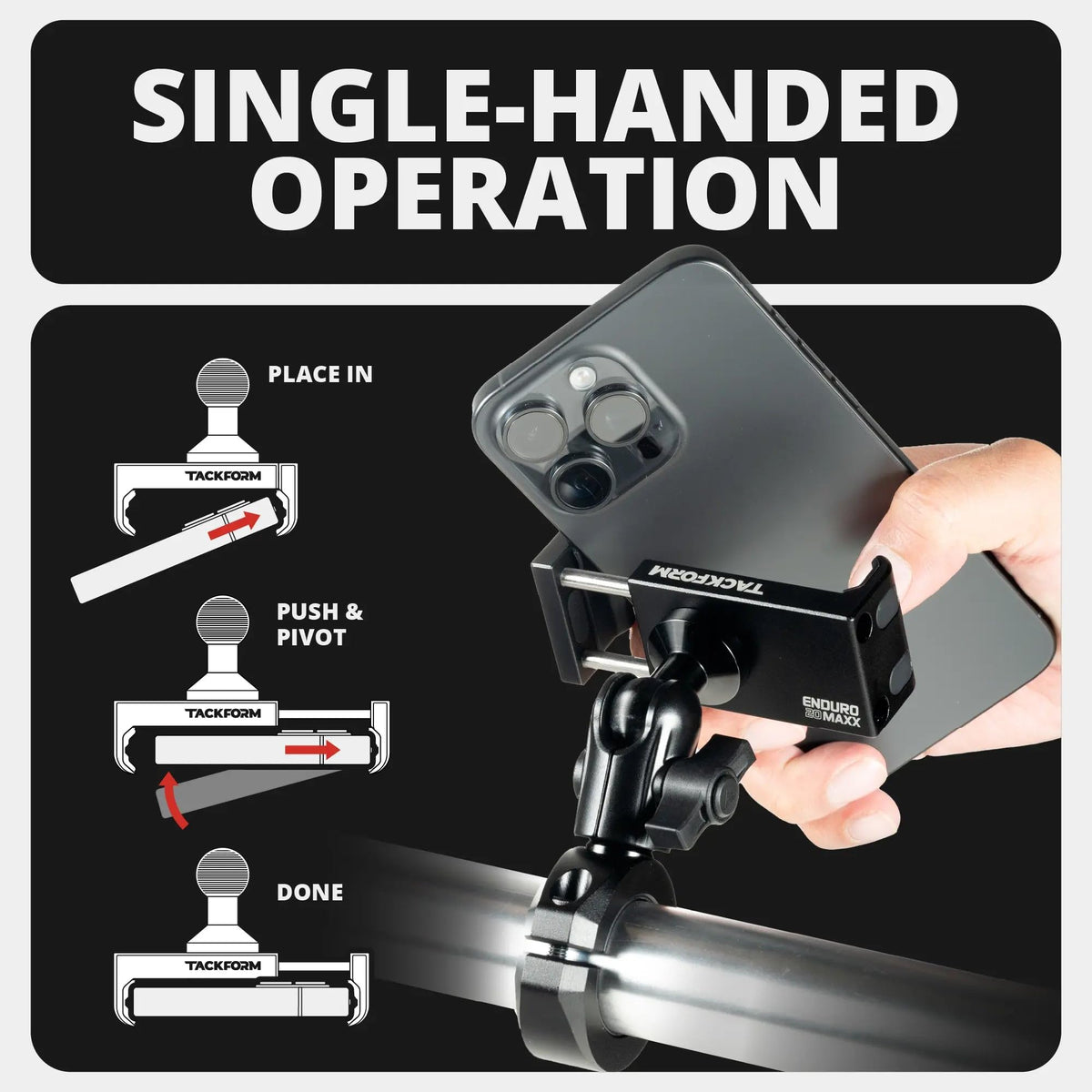 Tackform 20MAXX Motorcycle Phone Mount
