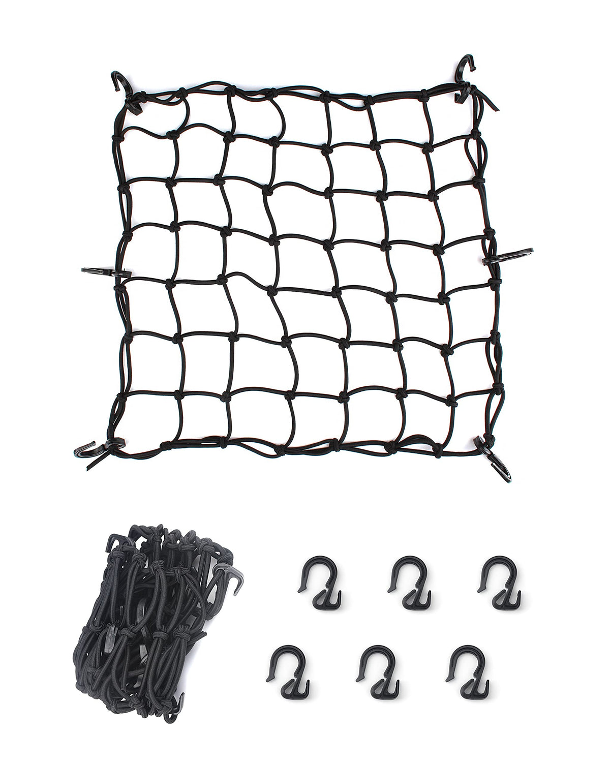 2-Pack Heavy-Duty Motorcycle Cargo Nets