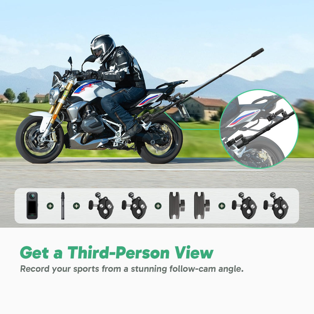 AKASO 360 Motorcycle Action Camera Combo