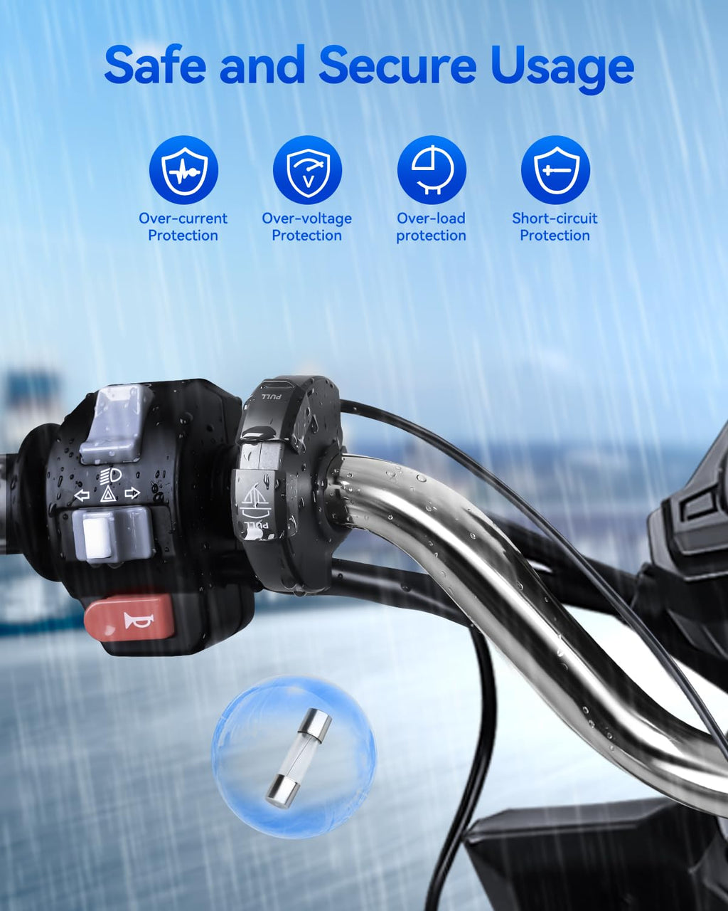 EXTRACTME Slim Dual-USB Motorcycle Charger