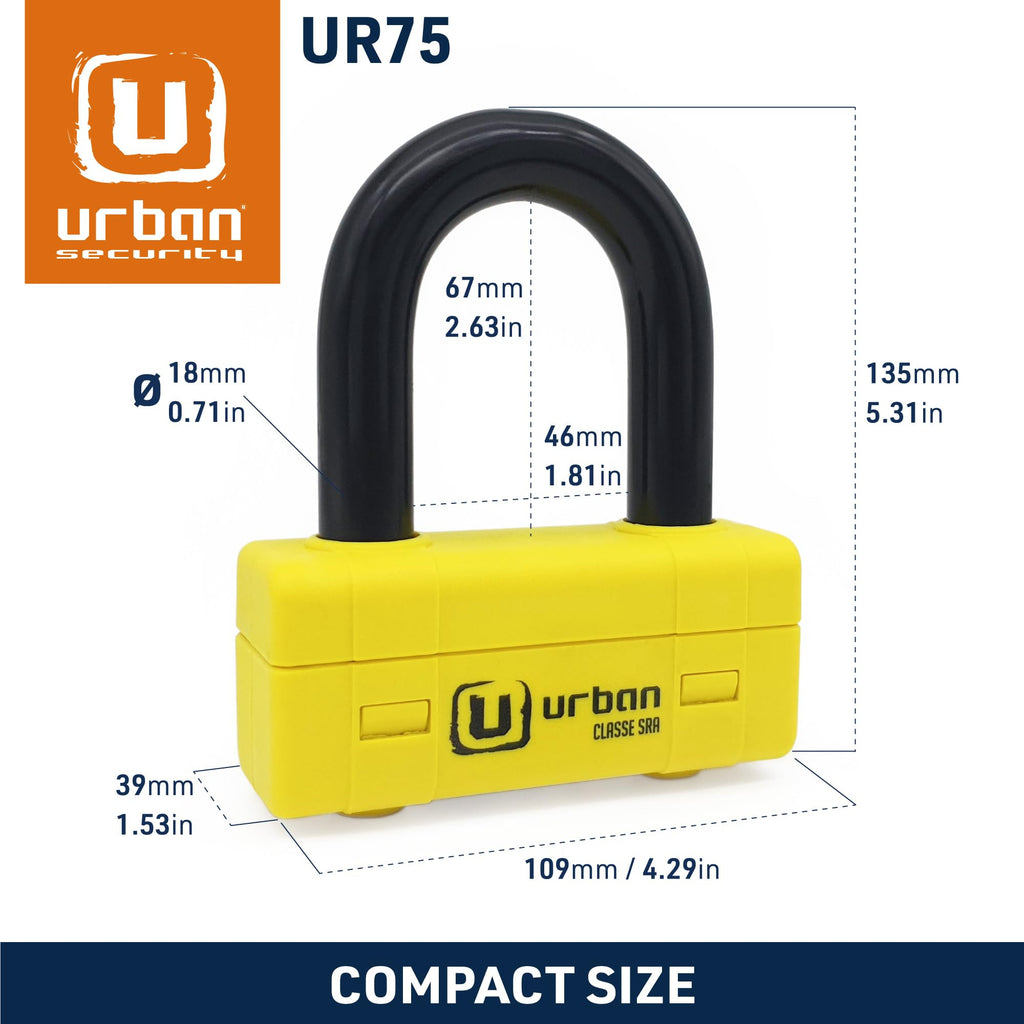 Urban Security Chain and Mini U-Lock Kit