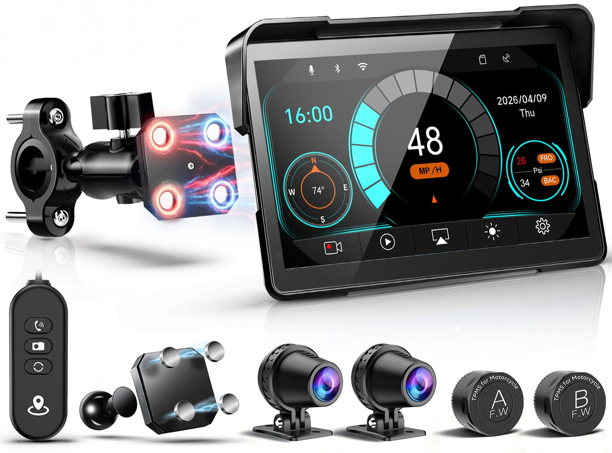 LBW 7-Inch GPS CarPlay and Dash-Cam Display