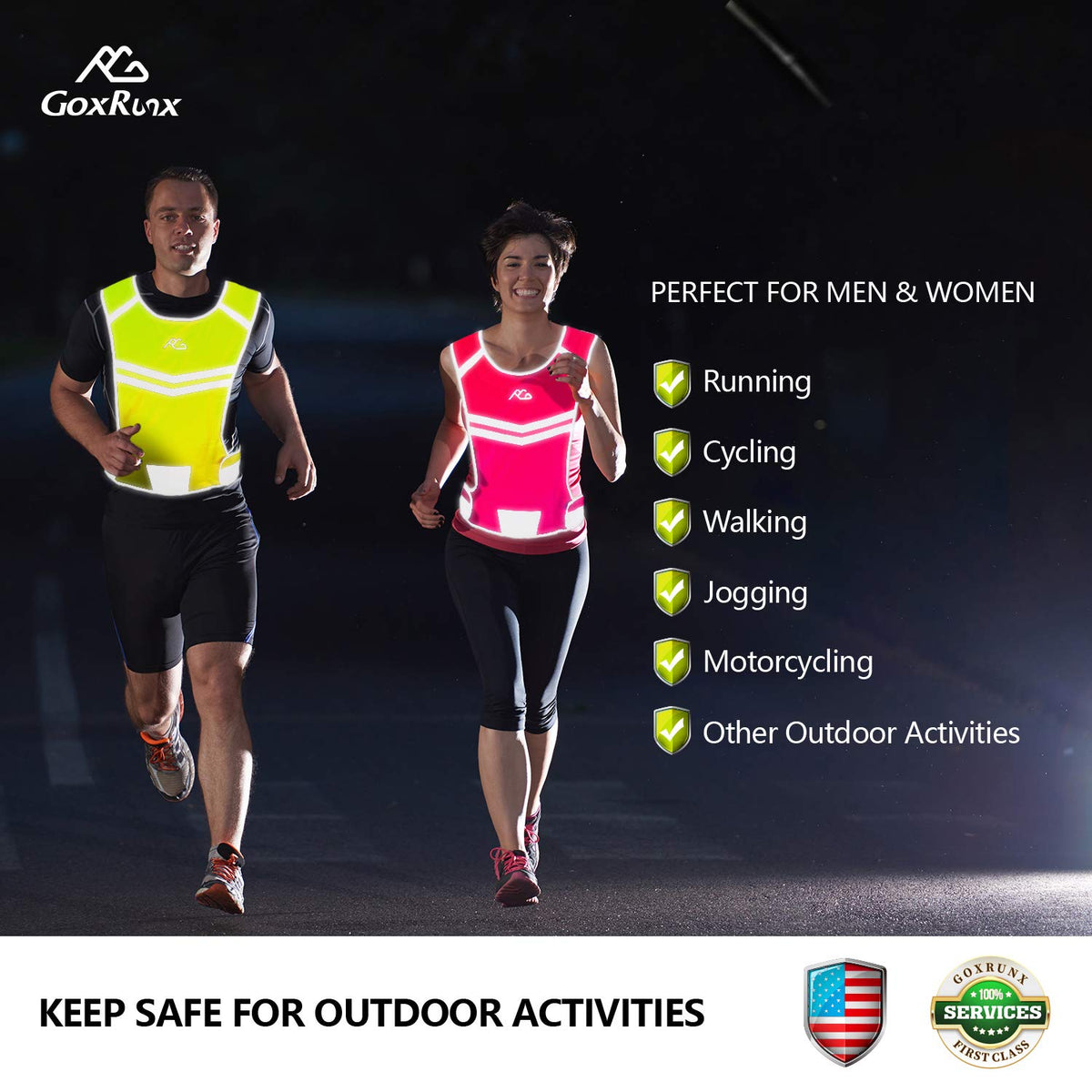 Lightweight Reflective Motorcycle Vest
