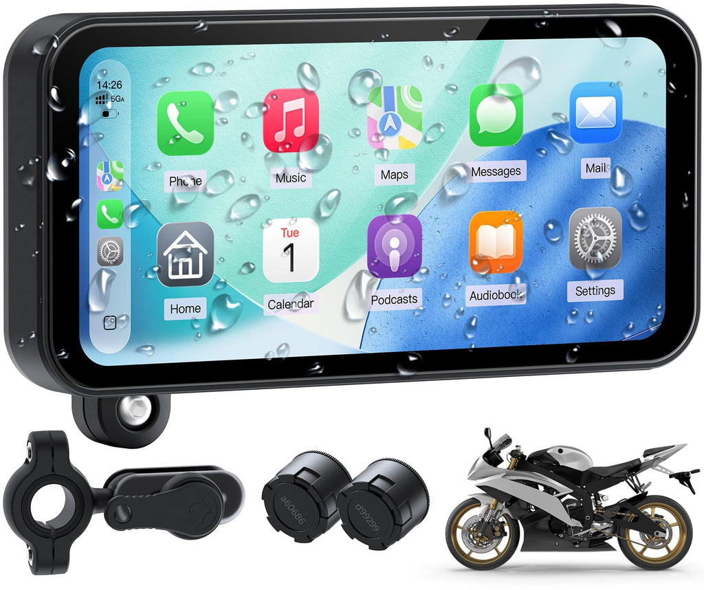 Wonsidary 6.25-Inch Motorcycle CarPlay Display