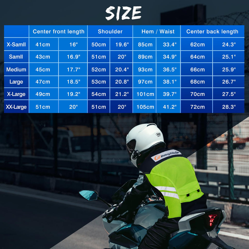 HONTIUS Reflective Motorcycle Safety Vest