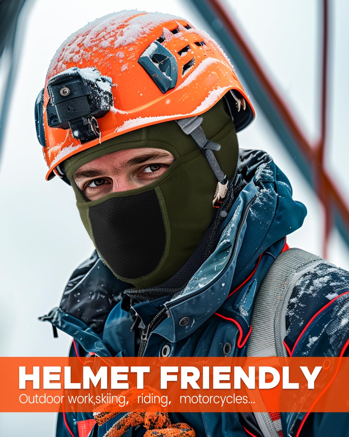 Movable-Face Fleece Motorcycle Balaclava