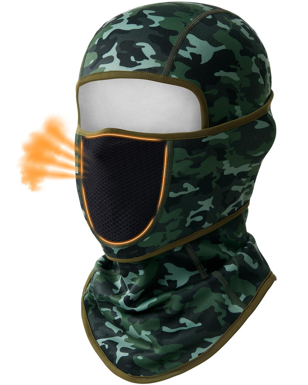 Movable-Face Fleece Motorcycle Balaclava