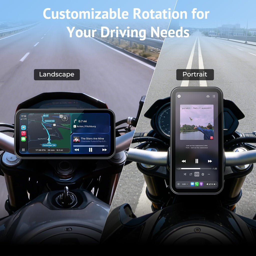 Wonsidary 6.25-Inch Motorcycle CarPlay Display