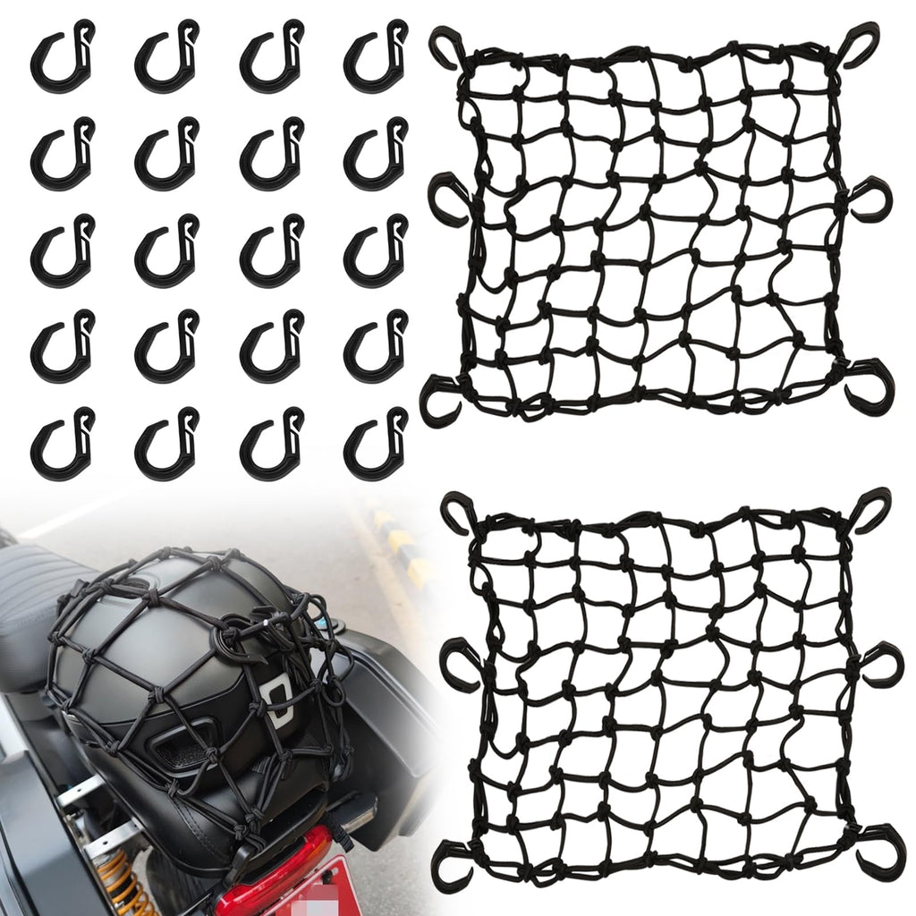 Latex Motorcycle Helmet Cargo Net