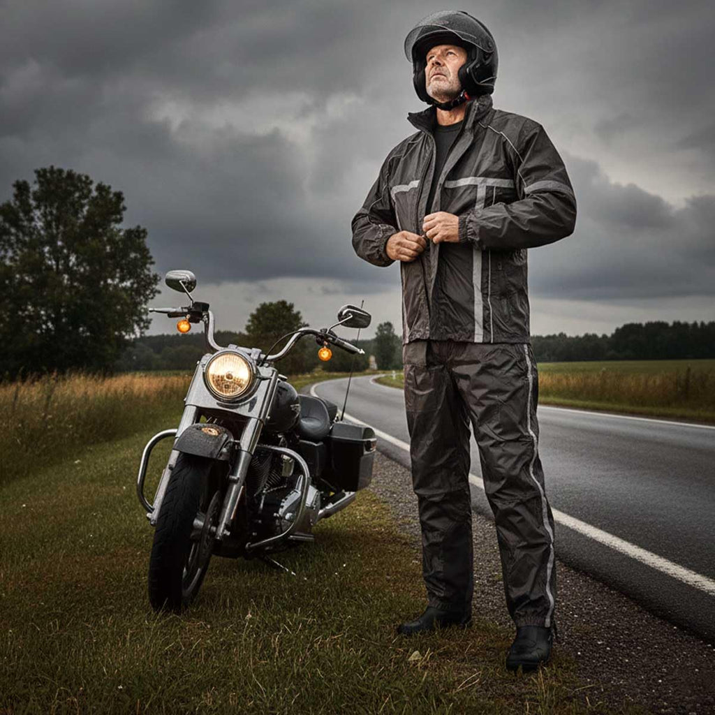 Milwaukee Leather Hi-Vis Motorcycle Rain Suit