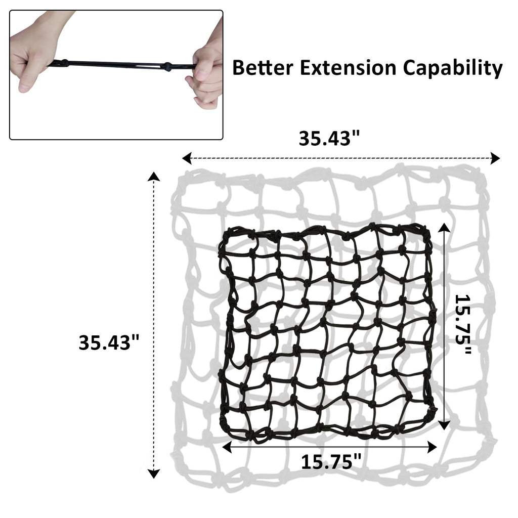 Latex Motorcycle Helmet Cargo Net