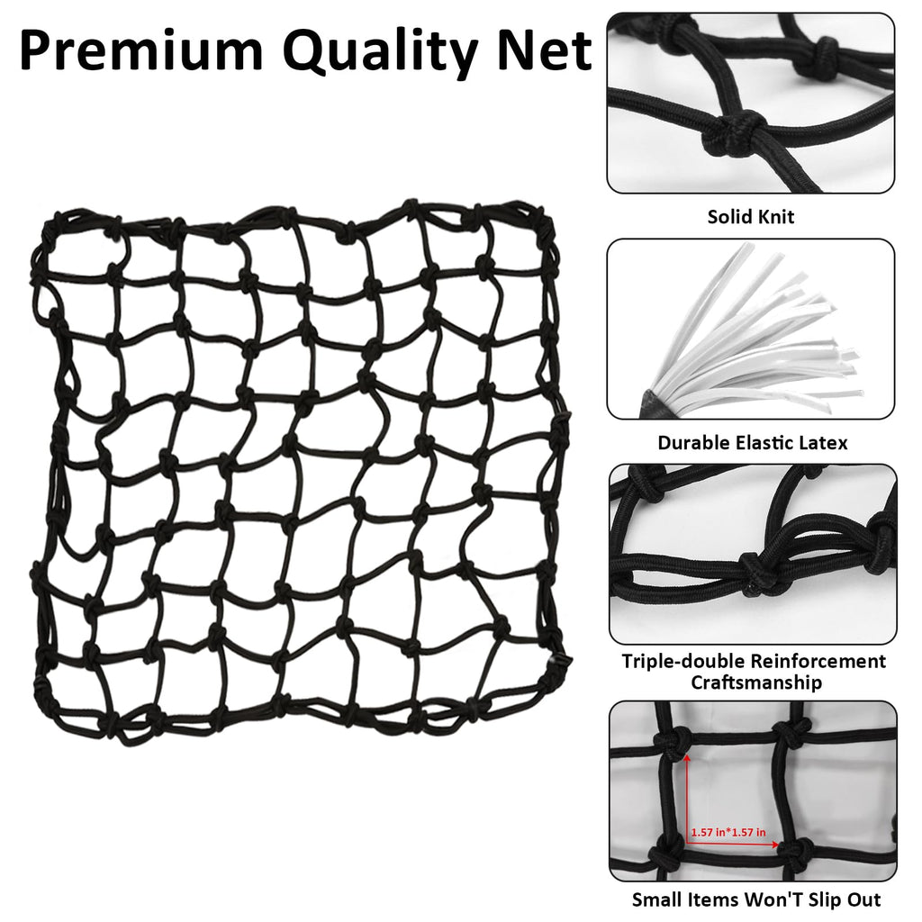 Latex Motorcycle Helmet Cargo Net