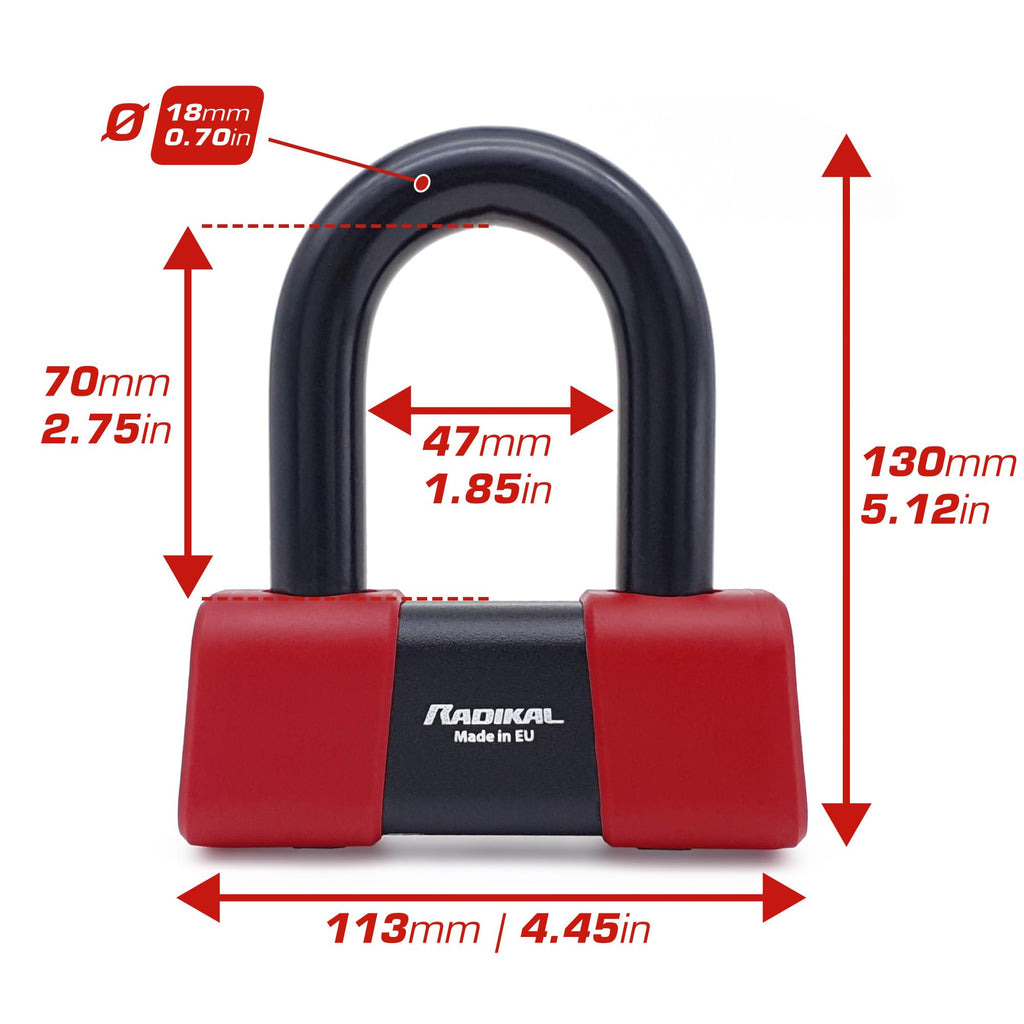 RADIKAL RK75 Chain and Disc Lock