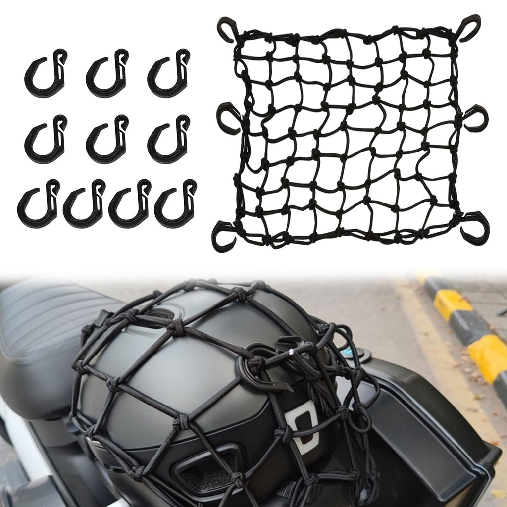 Latex Motorcycle Helmet Cargo Net