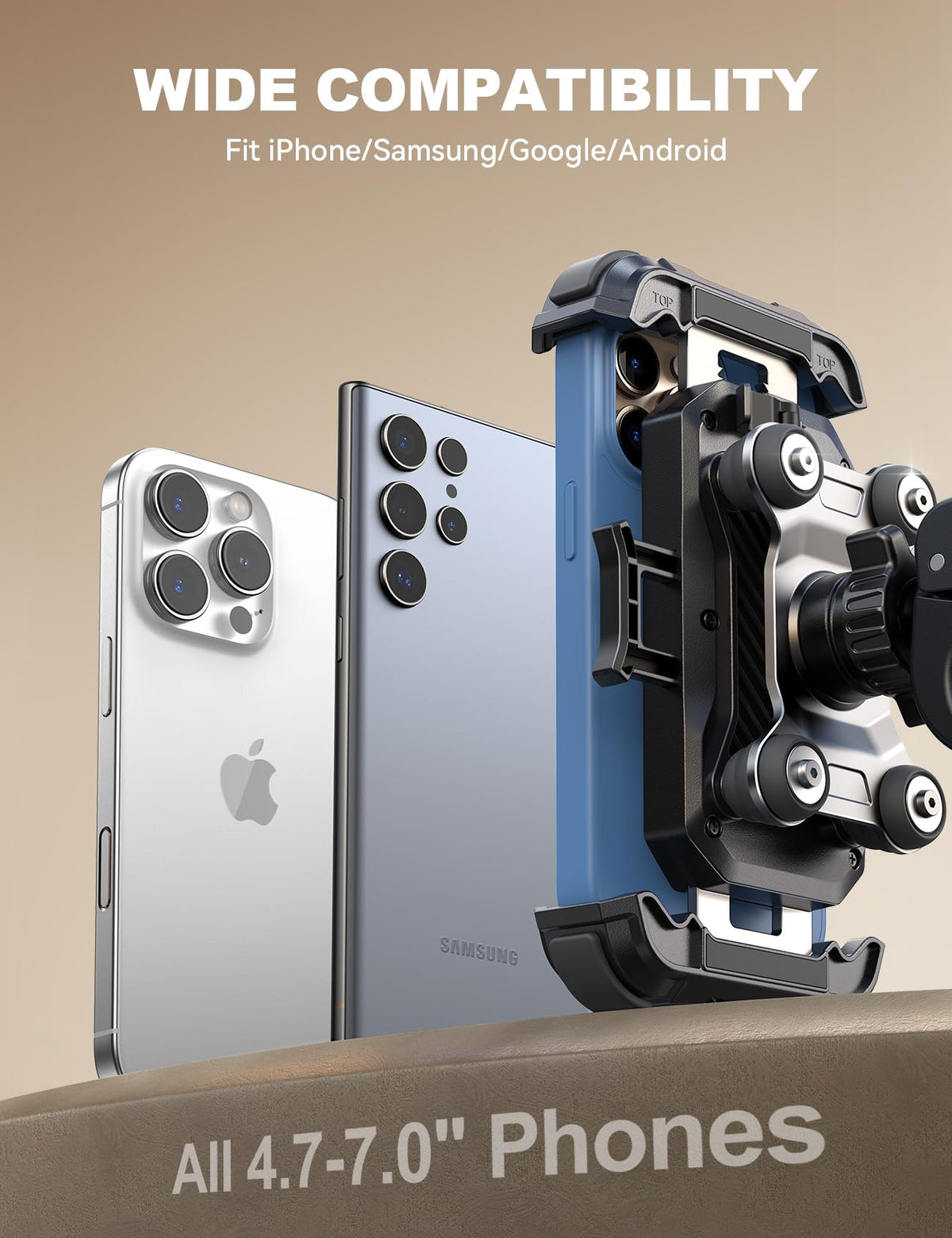 JOYROOM Dual-Dampener Motorcycle Phone Mount