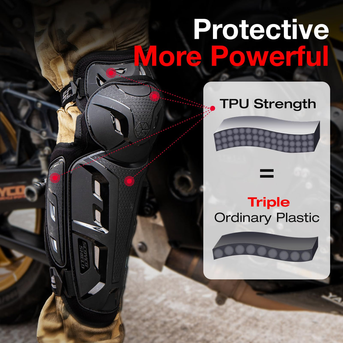 SCOYCO CE Level 1 Knee and Shin Guards